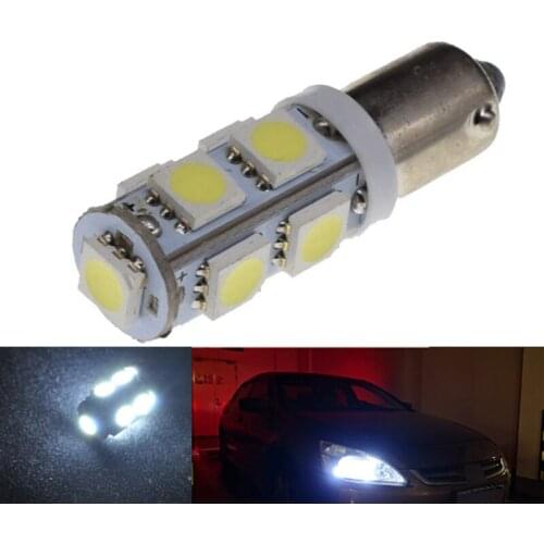 20pcs BA9S T4W 9 SMD 5050 Car LED License plate lamp Indicator Interior Bulb Lamp door light trunk lamp WHITE YELLOW 12V