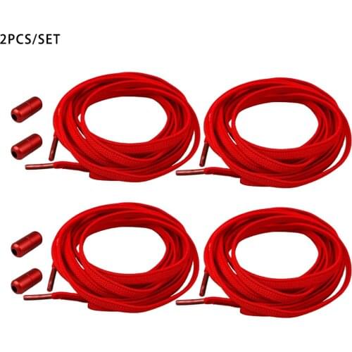 4pcs Kids Adults Accessories For Trainers Without Ties Elastic Shoelaces Sneakers Durable Adjustable With Buckles Portable Long