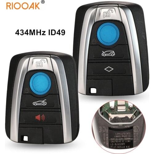 434Mhz ID49 Remote Car Key for BMW i3 i8 Series 2014 2015 2016 2017 4BTN Keyless Control FOB NBGIDGNG1 433Mhz
