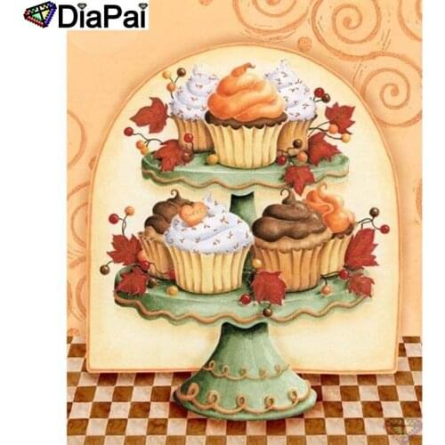 DIAPAI 5D DIY Diamond Painting 100% Full Square/Round Drill "Dessert cake" Diamond Embroidery Cross Stitch 3D Decor A23603