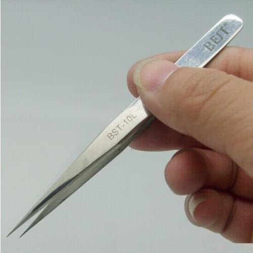 Anti-static tweezer BEST-BST-10L stainless steel electric eyebrow tweezer