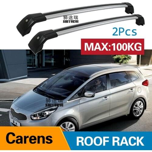 SHITURUI 2Pcs Roof Bars for KIA Carens Rondo 2013-2019 Aluminum Alloy Side Bars Cross Rails Roof Rack Luggage Carrier