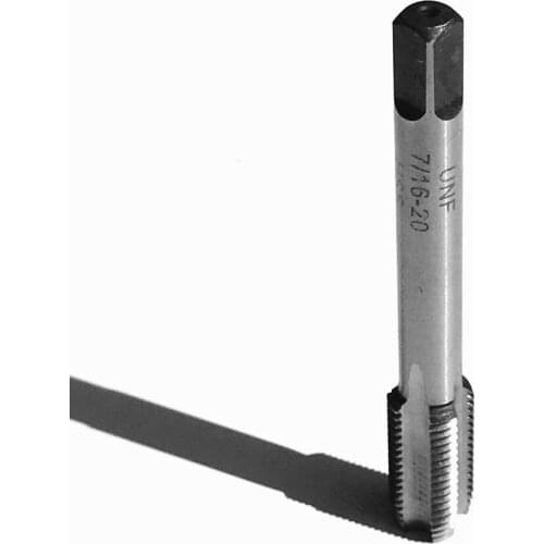 Free shipping 1pc American standard 7/16"-16-40 TPI HSS machine tap screw tap for steel metal workpiece threading purpose using