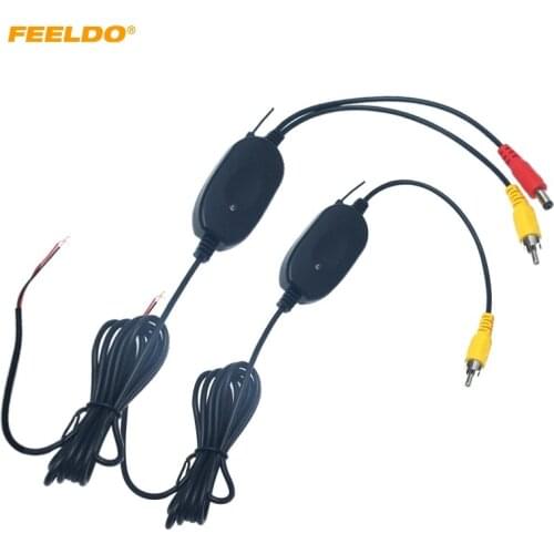 FEELDO 2.4 Ghz Wireless RCA Video Transmitter Receiver Kits Module #2960