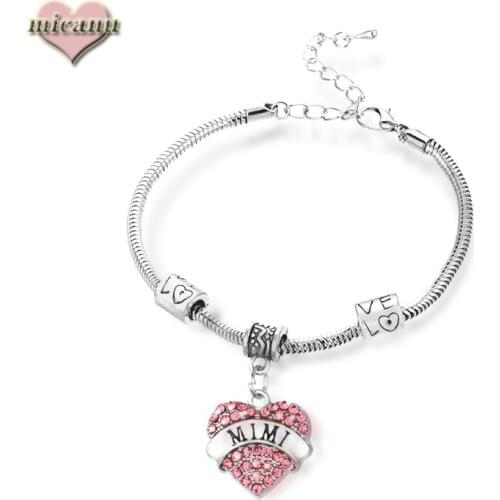 Family Member Bracelets Fashion Miyuki Alloy Heart Charms Wholesale MotherS Day Gift Accesories Jewelry Ofertas Relampago 2019