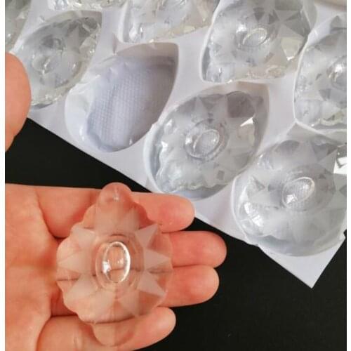 Camal 10pcs 60mm Cloud Shape Clear SunCatcher Crystal Prisms Pendant Hanging Chandelier Lamp Lighting Parts Party Home Decor