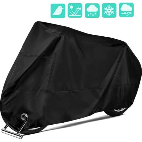 Motorcycle Cover Waterproof Motorcycle Dust Cover Snow 190T Oxford Cloth Uv-proof With Keyhole For All Motorcycles