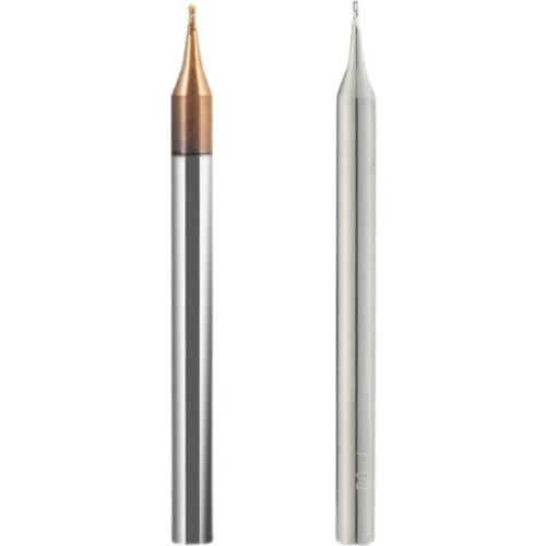 Hrc60 micro ball nose end mill tungsten carbide r0.1-r0.45 2 flutes fresas cnc router bits milling cutter