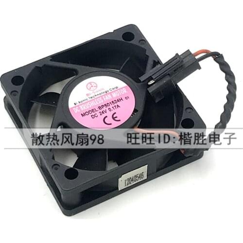 Bi-Sonic BP501524H Server Cooling Fan DC 24V 0.17A 50x50x15mm 2-wire