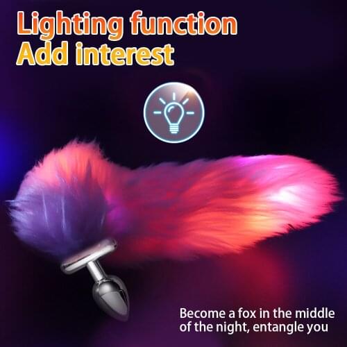 Fox Tail Anal Plug Silicone Metal Feather Anal Toys Anal Trainer For Couples Women Butt Plug Erotic Anus Toy Anal Trainer