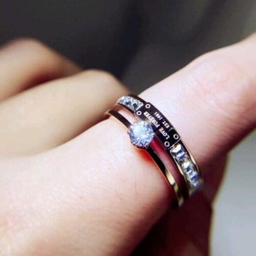 MARTICK Rings With Cubic Zirkonia For Women