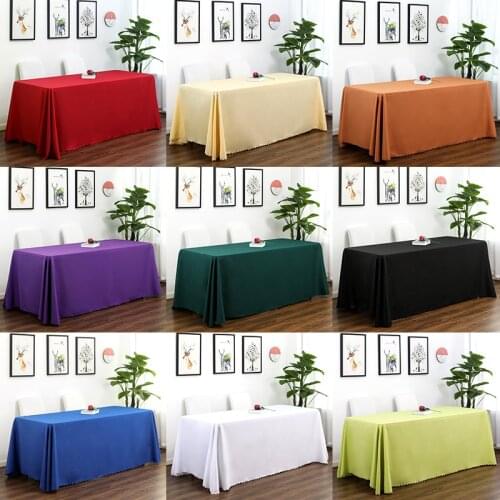 Party Decoration Table Cover Cloth Rectangle Dining Table Decor White Tablecloth Table Cloths for Hotel Birthday Wedding Events