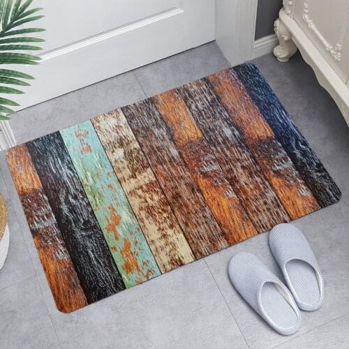 Modern Kitchen Mat Anti Slip Washable Microfiber Floor Mats Striped Printed 3D Home Absorbent Doormat Hallway Indoor Doormats