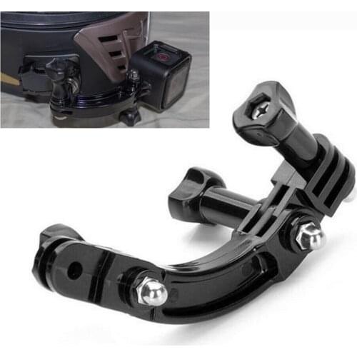 For GoPro Hero 7 6 5 4 Session 3+ 3 2 1 Auction Camera Helmet Curved Extension Arm with Rotary Connection Screw Mount Holder