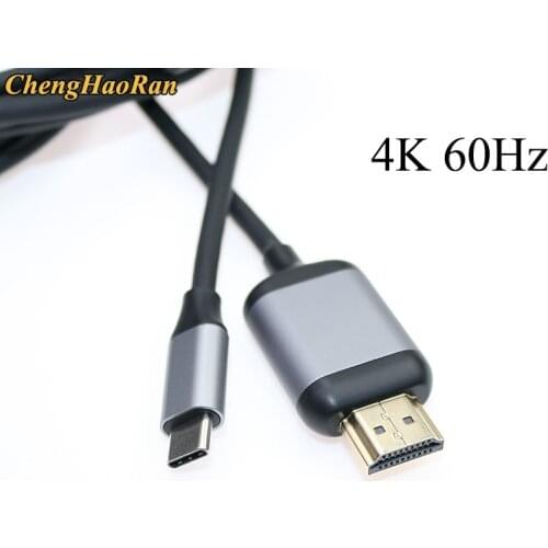 Usb c to hdmi cable Compatible adapter 4k 60HZ usb type c to hdmi 2.0 Thunderbolt 3 cable for Macbook Huawei Mate10 Sumsang S8