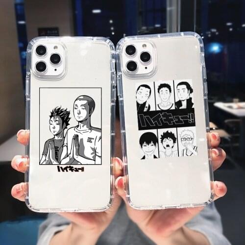 Japan Anime Oya Oya Oya Soft Shockproof Phone Case for IPhone 8 Plus 12 11 Pro X XS MAX 6 7XR SE2 Haikyuu Love Volleyball Coque
