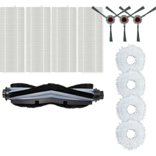 12 Pcs Replacement Parts for Ecovacs Deebot N9+ Robotic Vacuum Cleaner Main Brush Filter Side Brush Accessory Kit