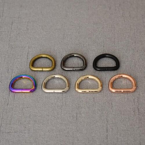 1 pcs/pack 20mm Metal D Ring Belt Buckle For Belt Ribbon Backpacks shoes Bag Cat Dog Collar Buckles DIY Accessories