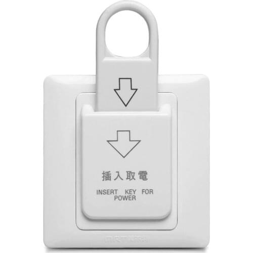 10pcs 86X86mm hotel energy saving switch Magnetic card plug-in switch 40A Three line Insert Key for power,without time delay