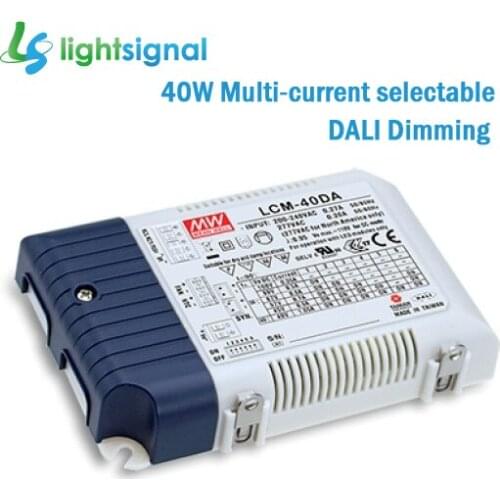 40W MEANWELL LCM-40DA DALI dimmable LED driver dimming LED power supply with DIP selectable constant current