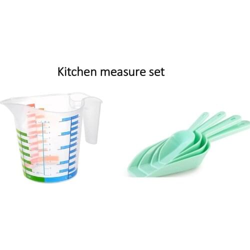 5 pcs Kitchen measuring tools measuring cup measuring shovel plastic pratical kitchen cooking utensils measuring spoons