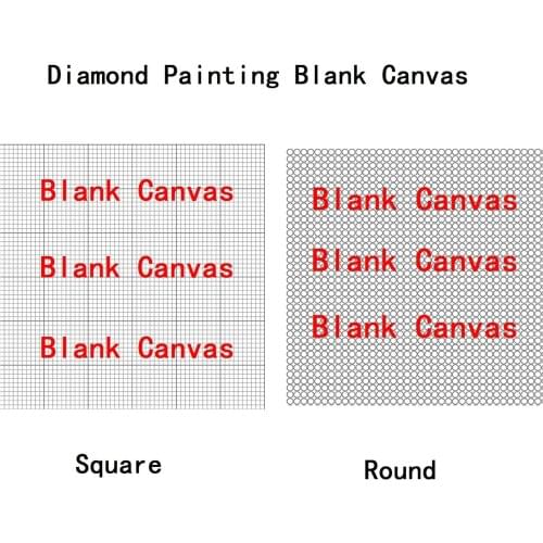 5D DIY "Blank Grid" The canvas contains Blank canvas glue Cross Stitch Custom Size full square round Diamond Empty Canvas