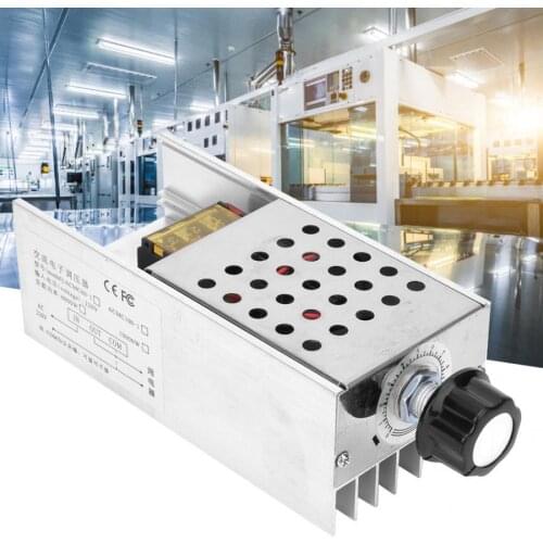 6000W SCR Voltage Regulators 220V AC Electronic Voltage Regulator Speed Control Dimming Thermostat With Shell Stabilizer Module