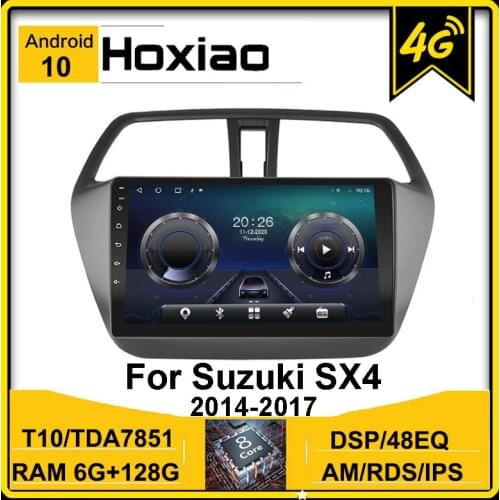 Android 10 Car Radio 2 Din For Suzuki SX4 CROSS 2014 2015 2016 2017 Navigation GPS AM DSP IPS RDS TDA7851 Multimedia WIFI Player