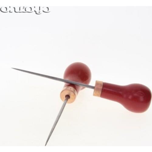 Awls One Thousand Wooden Handle Awl Through Single Gourd Manual Accounting Office Appliances Stitch Bookbinding Tools