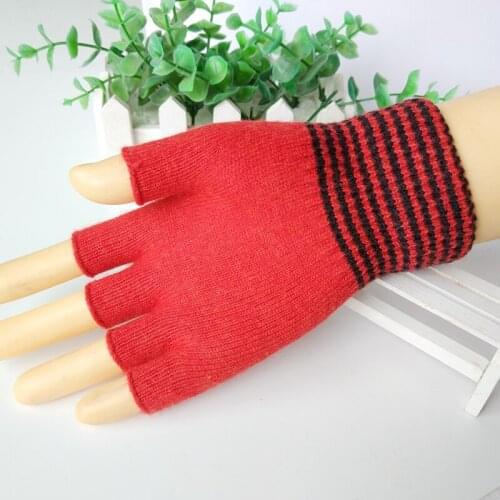 Free shipping 4pairs semi finger&full finger style knitted Wool brushed gloves winter,spring autumn using fashion gloves