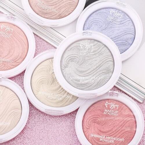 High Gloss Powder Face Highlighter Cream Shimmer Contouring Palette Makeup Brightening Powder Face Highlight Baking Powder
