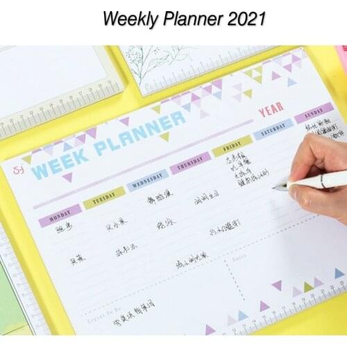 Agenda 2021 Weekly Planner Organizer Note Book To Do List Daily Planner Notebooks For School And Office