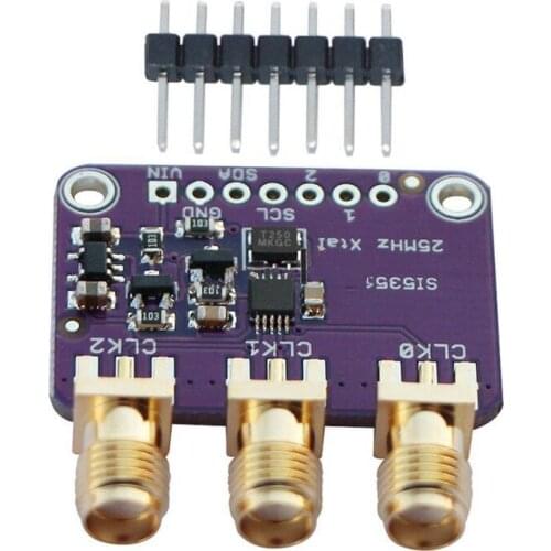 HOT-Si5351A I2C 25MHZ Clock Generator Breakout Board 8KHz to 160MHz for Arduino