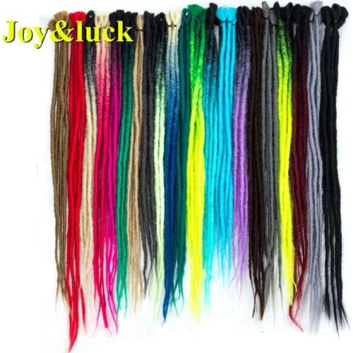 Joy&luck 100% Handmade Dreadlock 5 Roots one Lot Crochet Braids Dreadlocks for Street Dance or Rap&Rop Popular