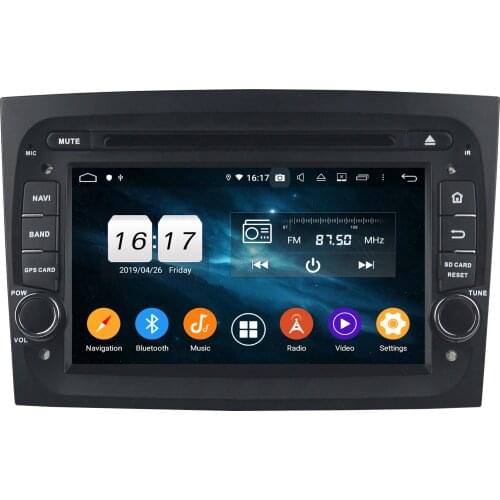 KD-7068 klyde px5 android 9.0 GPS navigation radio car screen for DOBLO 2016-2018 with 7 inch mirror link dsp car dvd player