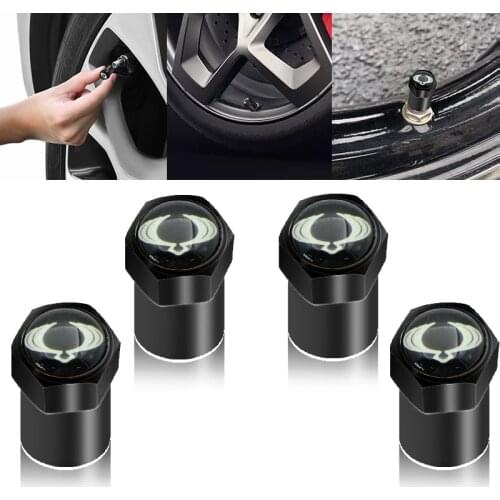 Wheel Tire Parts Valve Stem Caps Cover Wheel Tire Valve Cap For SsangYong Actyon Turismo Ssang Yong Rodius Rexton Korando Kyron