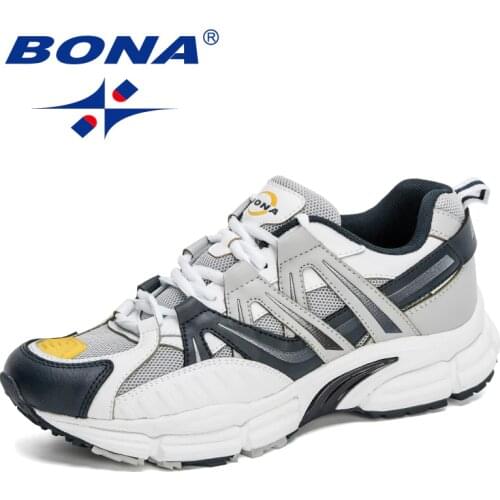 BONA 2020 New Designers Popular Casual Shoes Men Outdoor Cushioning Nonslip Walking Sneakers Man Trendy Leisure Footwear Male
