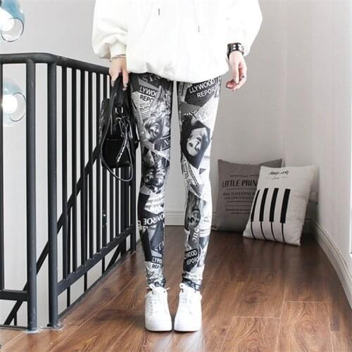 Leggings Women Colorful Digital Print Sexy Leggings Stretch Workout Push Up Trousers Fitness Pants Plus Size Legging