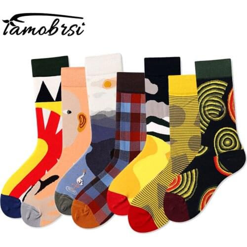 Fashion Brand Happy Skateboard Sock Hip Hop Crazy Short Skate Cotton Funny Men Women Novelty Street Style Thermal Creative Socks