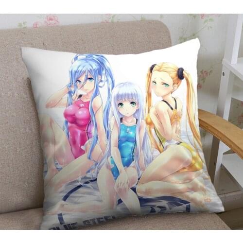 Mxdfafa New Home Textile Two sided Square Throw Pillow Cover Cases Anime Arpeggio of Blue Steel Dakimakura cover