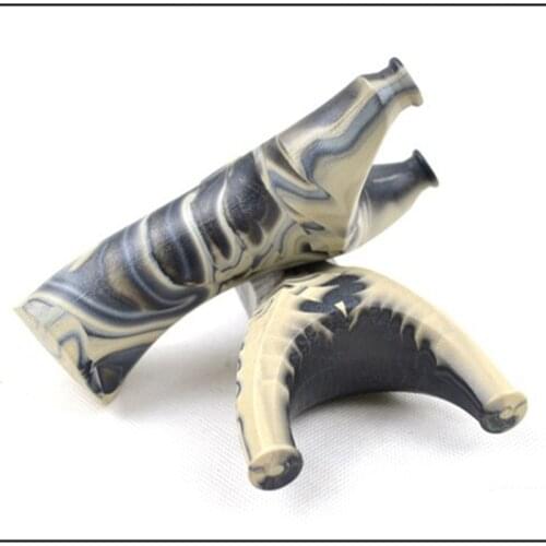 Flat Rubber Band Slingshot ABS Resin Octagonal Recurve Non-Solid Wood Outdoor Kid Hunting Competitive Toy Slingshot Games