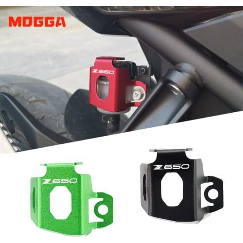 Fit For Kawasaki Z650 z650 2017-2020 Motorcycle CNC Accessories Aluminum Rear Brake Fluid Reservoir Guard Cover Protector
