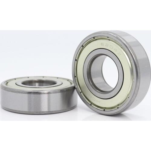 6204ZZ Bearing 20*47*14 mm ABEC-3 2PCS For Blowers Vacuums Saws Deep Groove 6204 Z ZZ Ball Bearings 6204Z