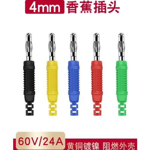 4mm banana plug copper image accessory plug welding banana plug connection plug current 20a