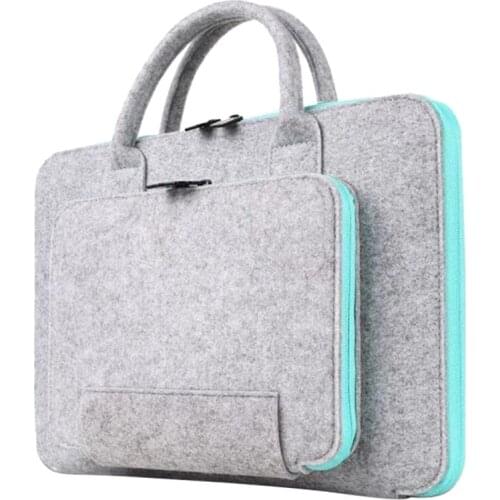 New Felt Universal Laptop Bag Notebook Case Briefcase Handlebag Pouch For Air Pro Retina Men Women