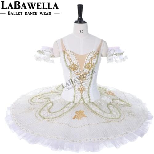 Adult Roymanda Competiton Performance Tutu Girls Women White Paquita Platter Professional Stage Costume Tutus BT9097A