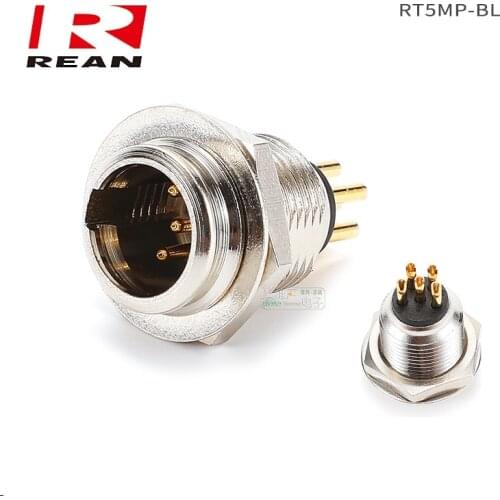 1Pcs NEUTRIK REAN original RT5MP-BL mini XLR TINY male socket five-pin socket fever audio cable waterproof