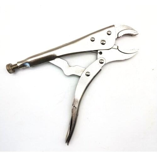 10 Inch 45 # Steel Vigorously Flat Pliers Tools with Smooth Handle and Round Clamp Mouth Fast Fixing Clamp