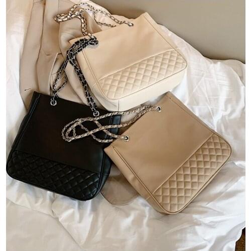 Large Capacity Design Shoulder Bags Casual Tote Bag for Womens Shopper Purses and Handbags PU Leather Underarm Fashion Baguette