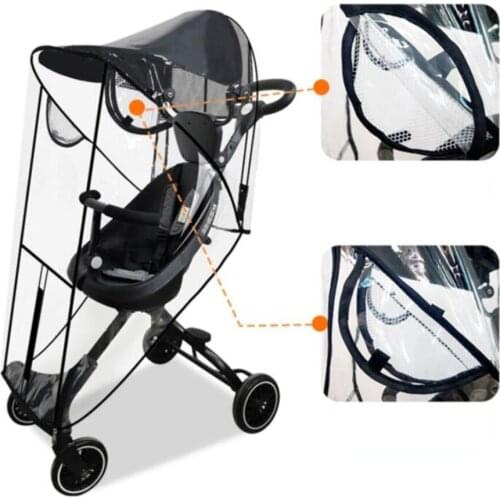 Stroller Rain Cover Stroller Accessory Windproof Waterproof Full-Protection
